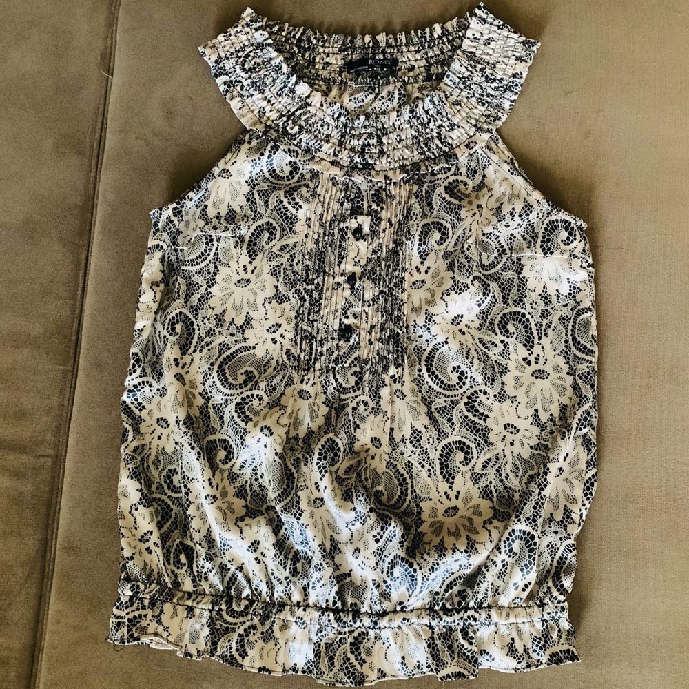 Sleeveless Blousy Top
